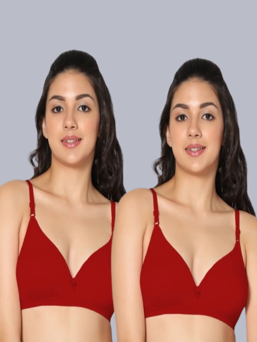 Eden02 Non Padded Medium Coverage Bra (Pack of 2)