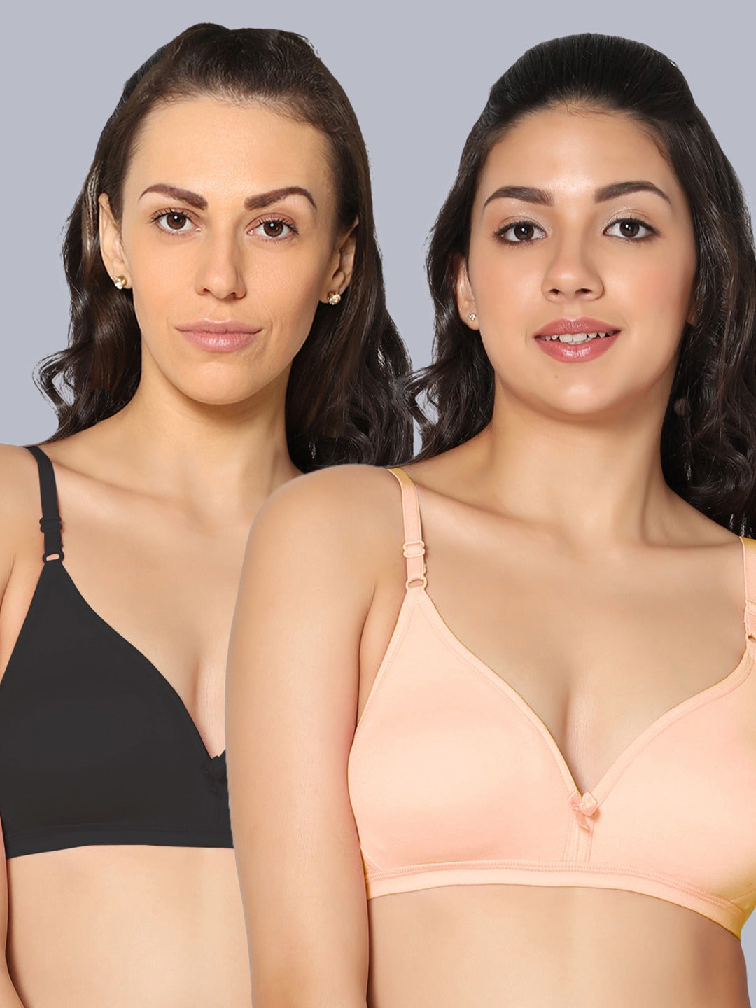 Eden02 Non Padded Medium Coverage Bra (Pack of 2)