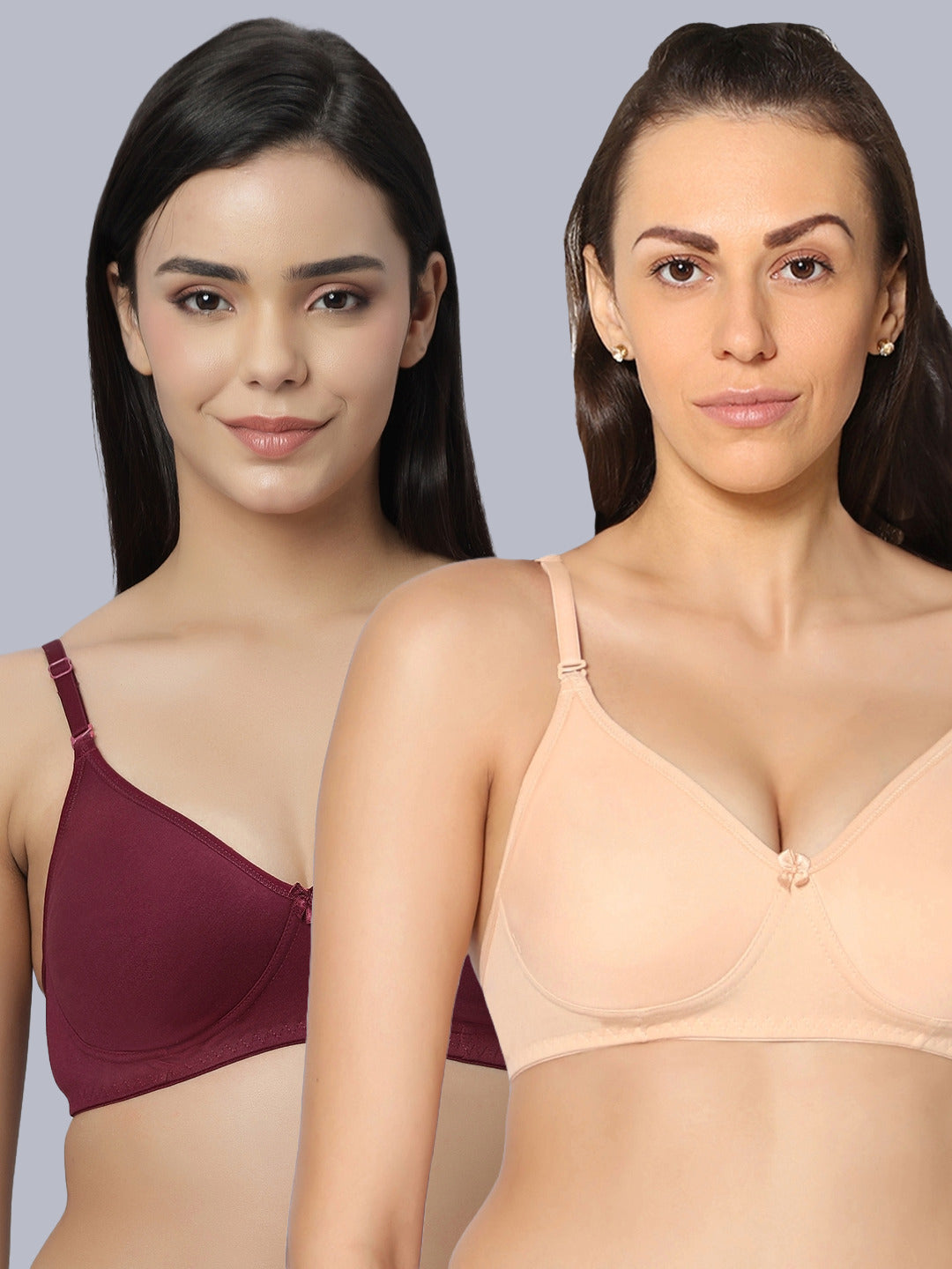 Eden101 Soft Padded Full Coverage Bra (Pack of 2)