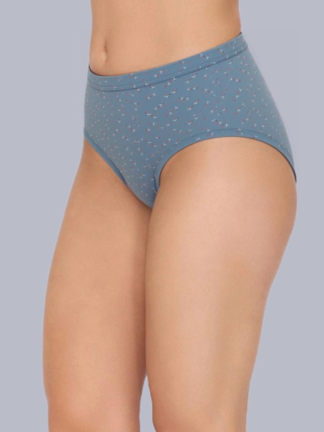 Eden Medium Rise Full Coverage Hipster Panty (Pack of 3) -Multicolor printed