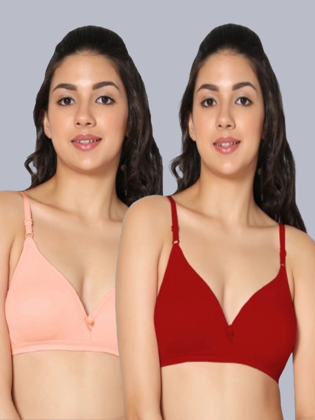 Eden02 Non Padded Medium Coverage Bra (Pack of 2)