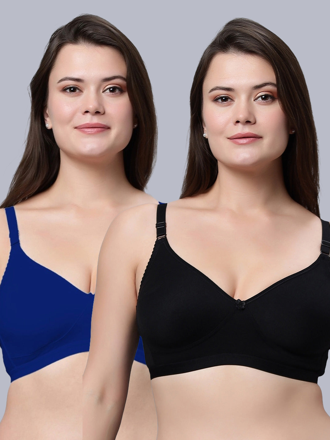 Eden08 Non-Padded Full Coverage Bra (Pack of 2)