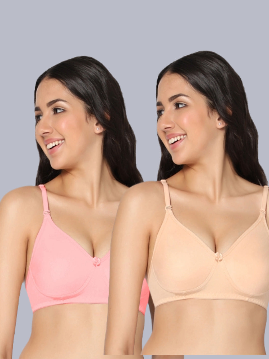 Eden01 Soft Padded Full Coverage Bra (Pack of 2)