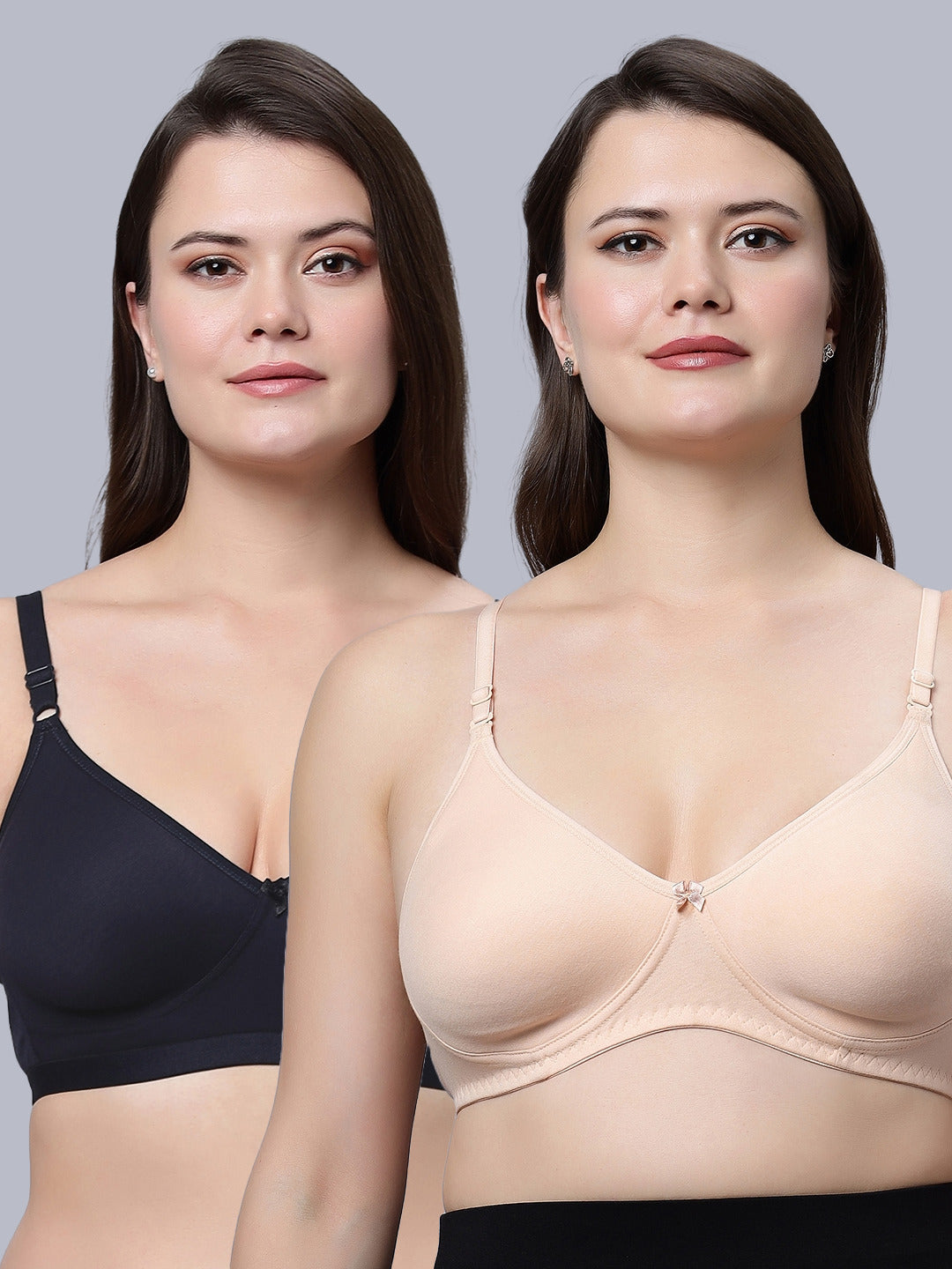 Eden08 Non-Padded Full Coverage Bra (Pack of 2)