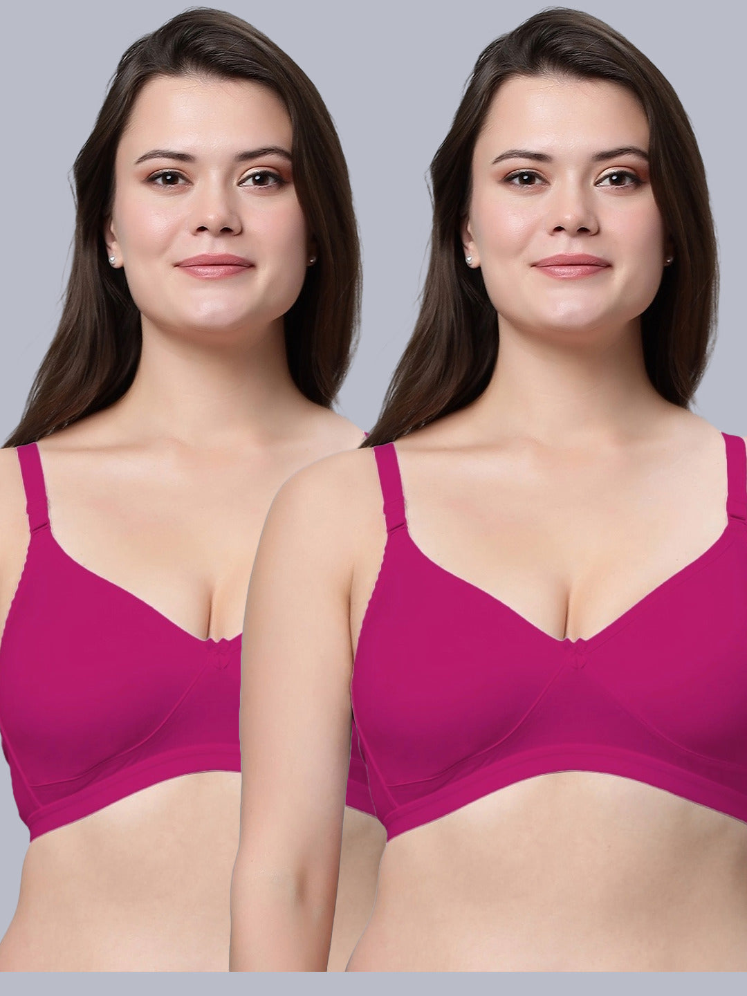 Eden08 Non-Padded Full Coverage Bra (Pack of 2)