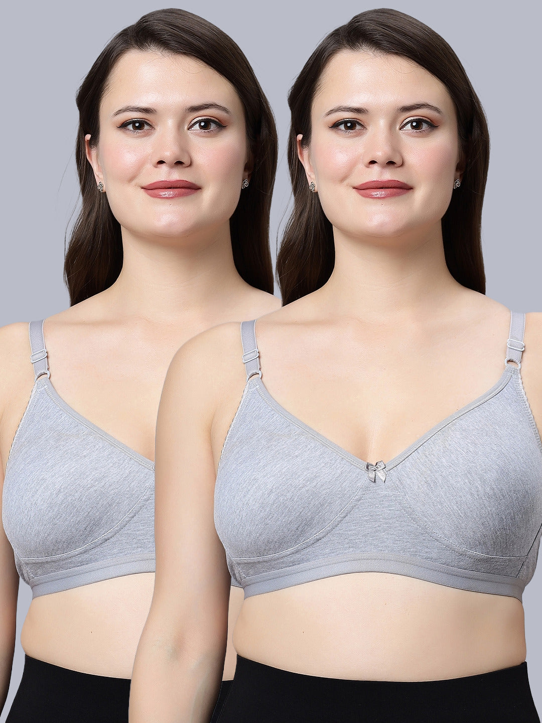 Eden08 Non-Padded Full Coverage Bra (Pack of 2)