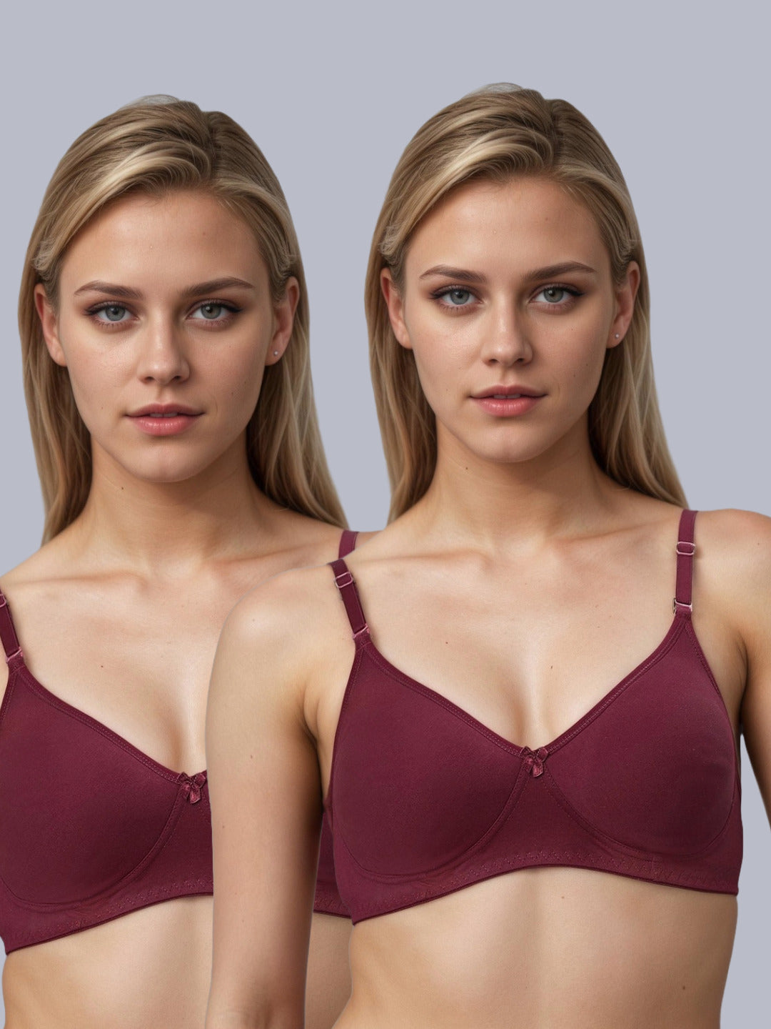 Eden01 Soft Padded Full Coverage Bra (Pack of 2)
