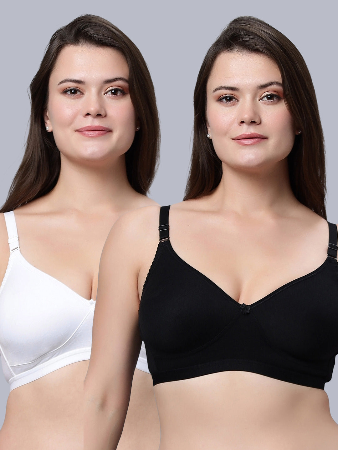 Eden08 Non-Padded Full Coverage Bra (Pack of 2)
