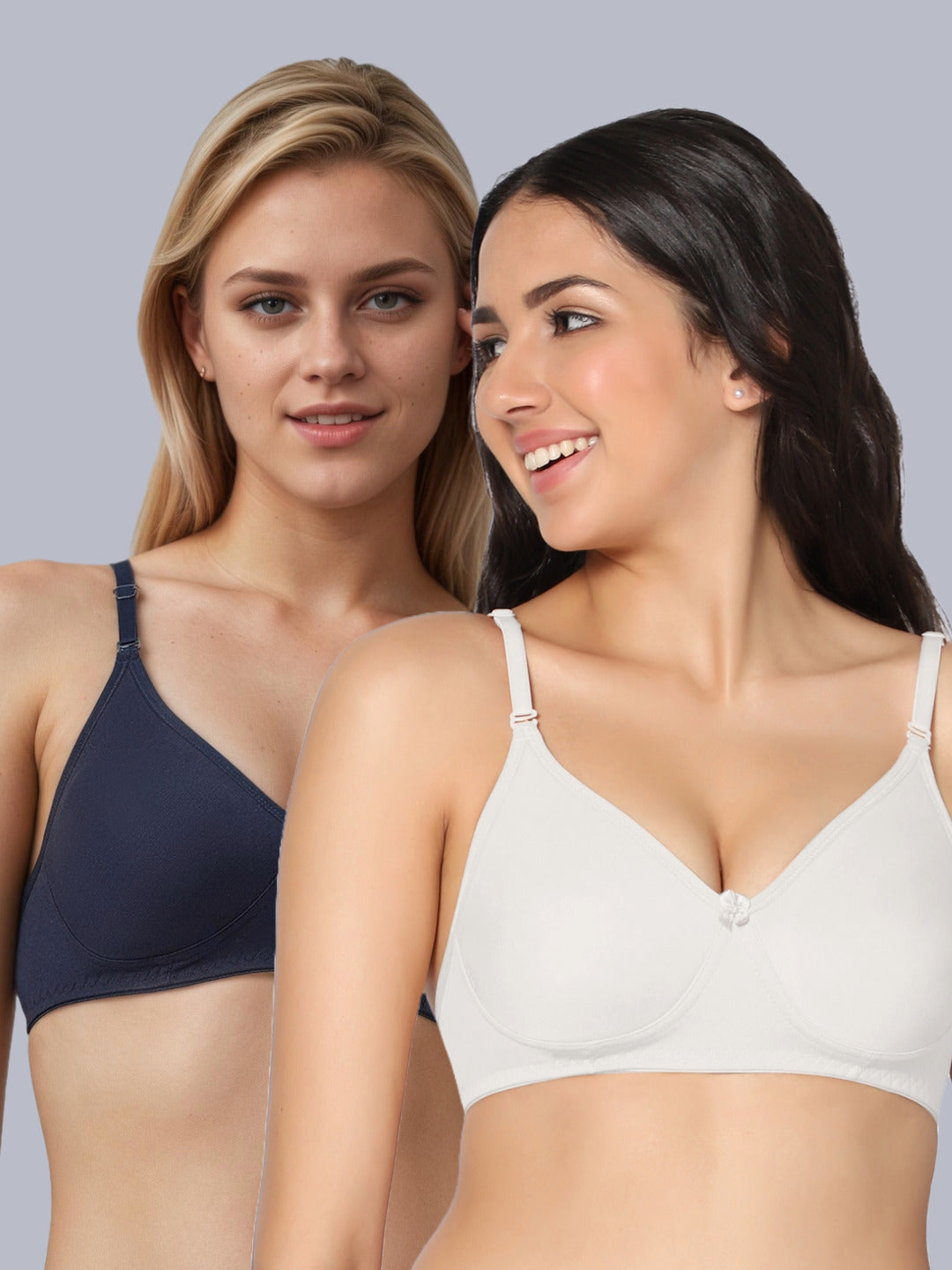 Eden Soft Padded Full Coverage Bra (Pack of 2)