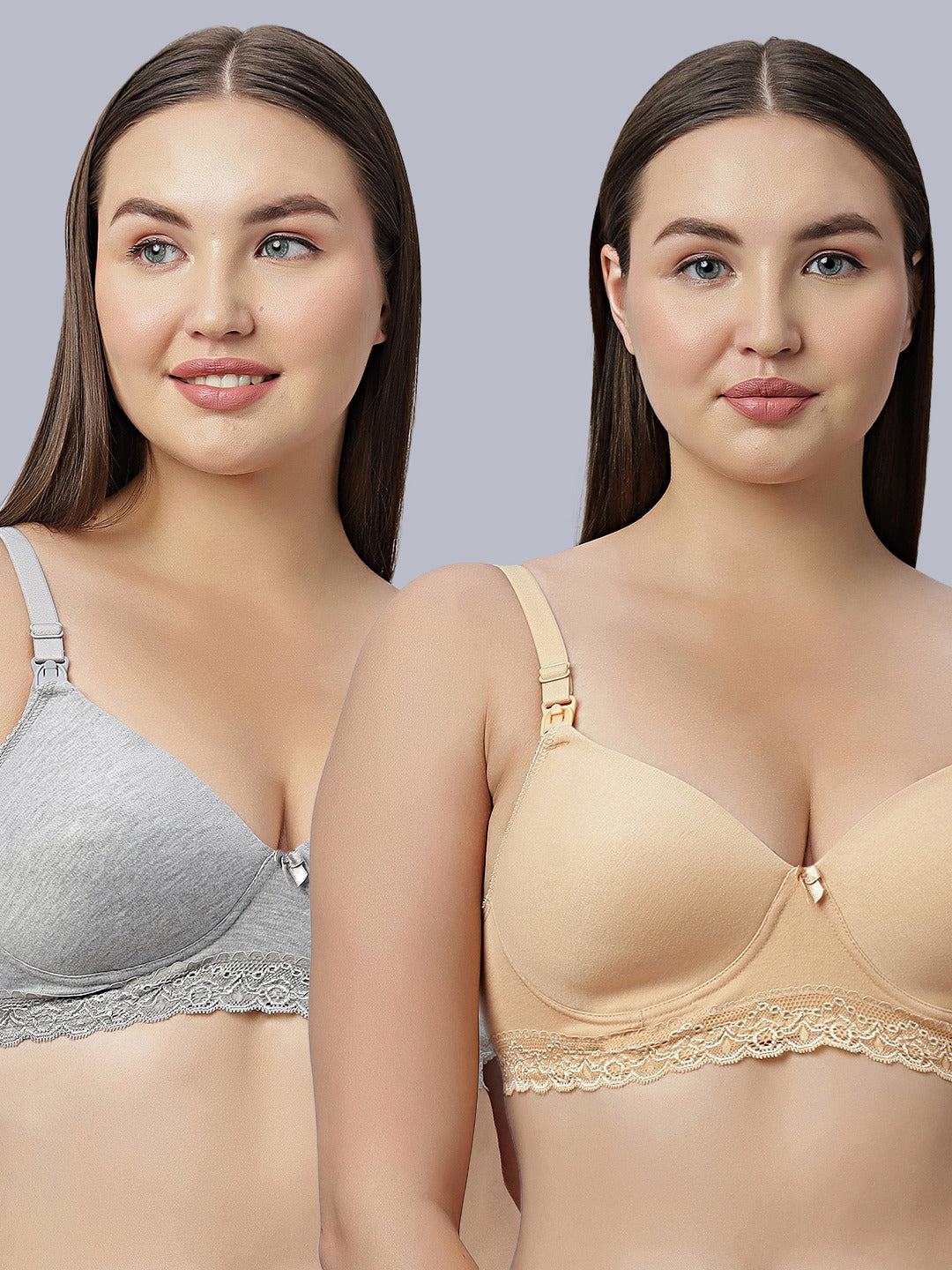Full Coverage Padded Nursing/Maternity Bra (Pack of 2)