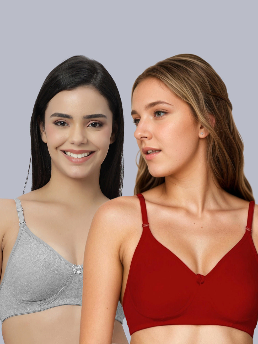 Eden101 Soft Padded Full Coverage Bra (Pack of 2)
