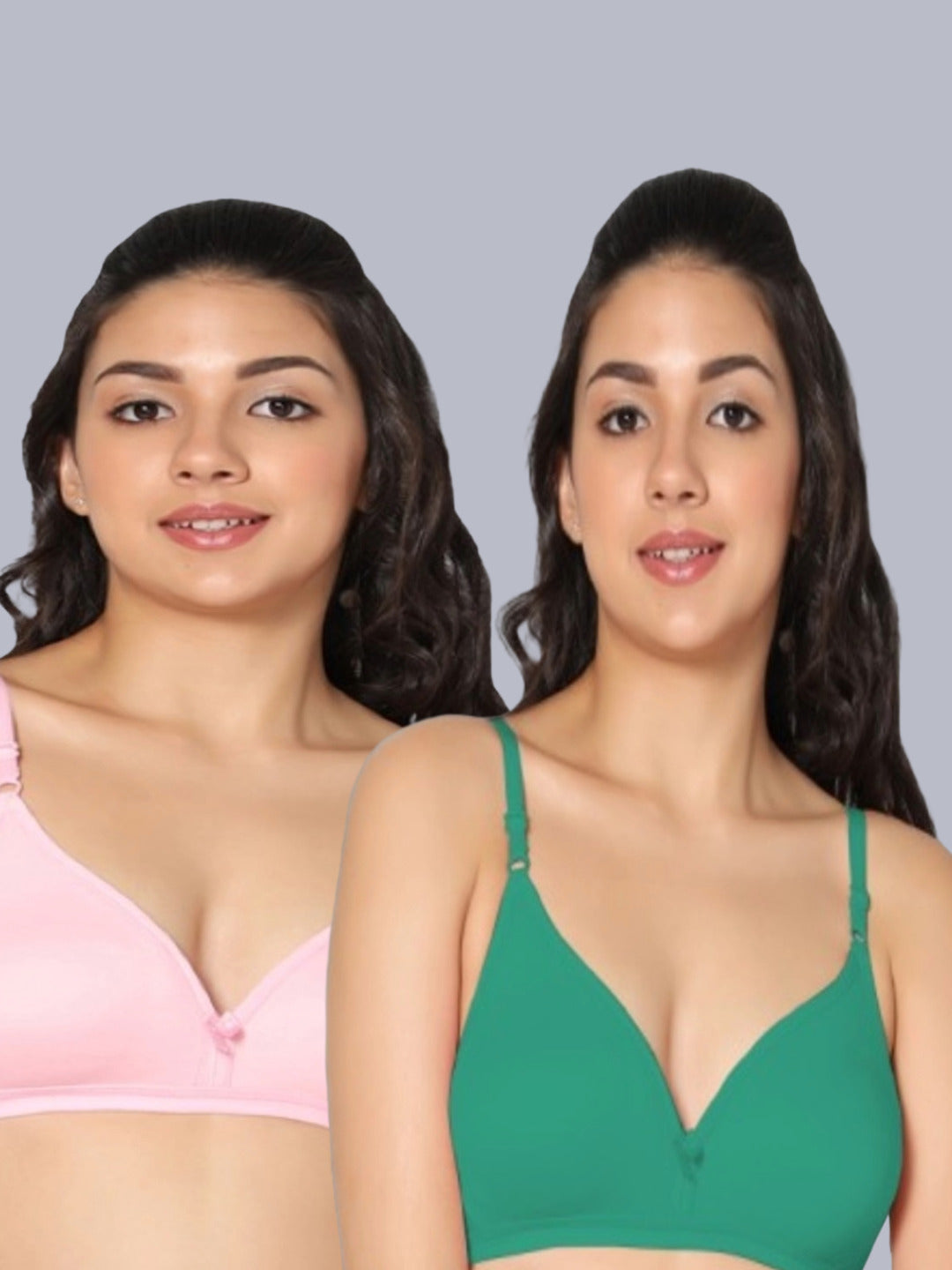 Eden02 Non Padded Medium Coverage Bra (Pack of 2)