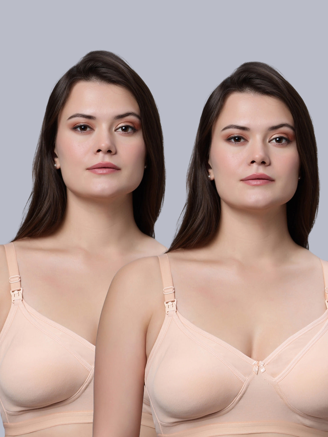 EDEN04 Full Coverage Non Padded Nursing/Maternity Bra (Pack of 2)