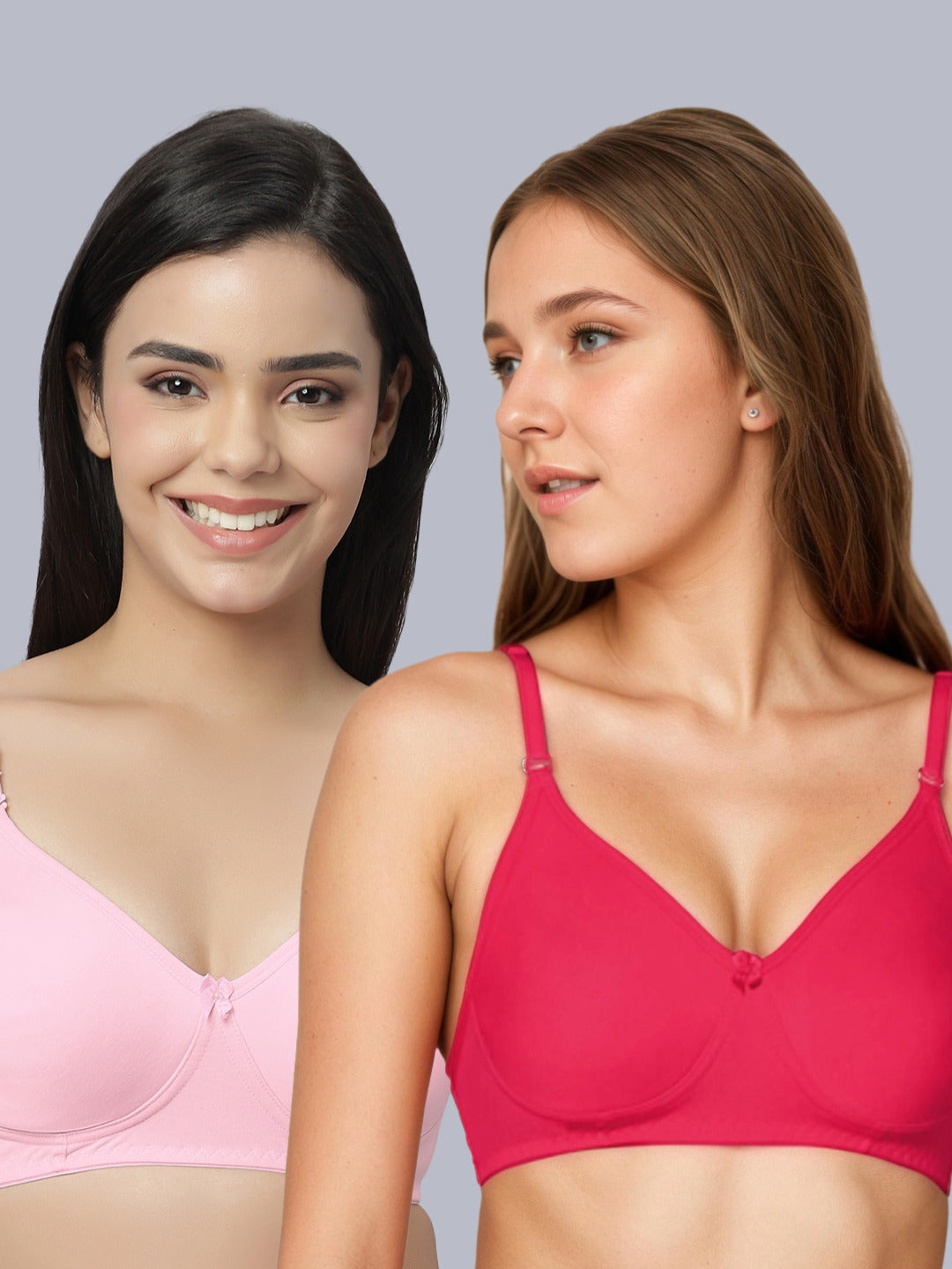 Eden101 Soft Padded Full Coverage Bra (Pack of 2)