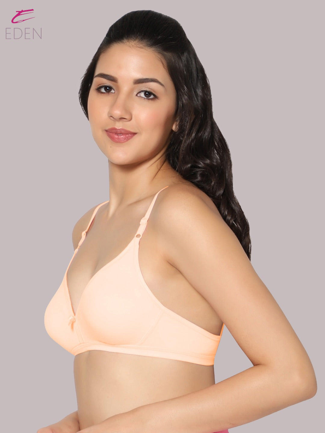 Wirefree, Non Padded, Cotton, Medium Coverage ,Tshirt Bra, Wine