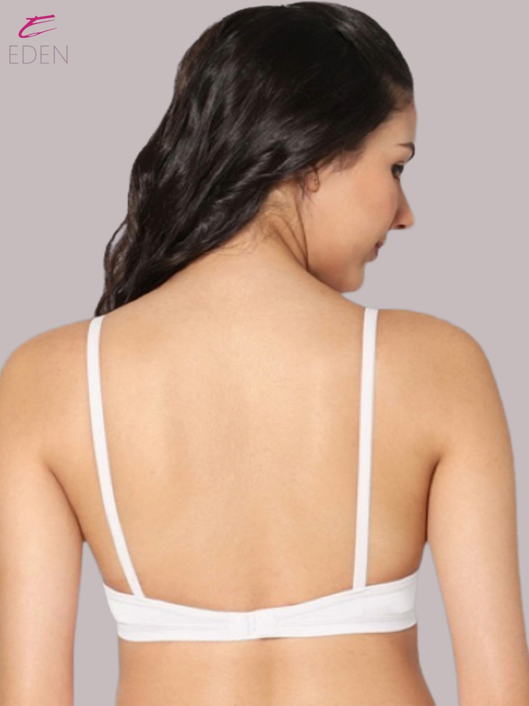Wirefree, Non Padded, Cotton, Medium Coverage ,Tshirt Bra, White