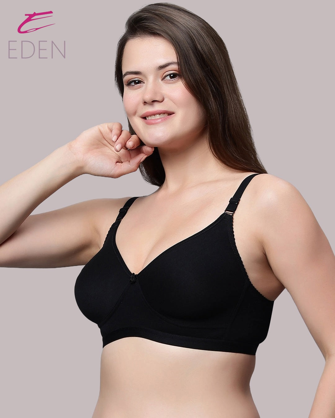 Non Padded, Plus Size, Super Combed ,Cotton Stretch, Full Coverage, Everyday Bra