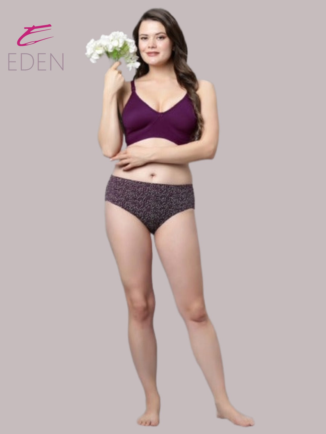 Non Padded, Plus Size, Super Combed ,Cotton Stretch, Full Coverage, Everyday Bra, Wine