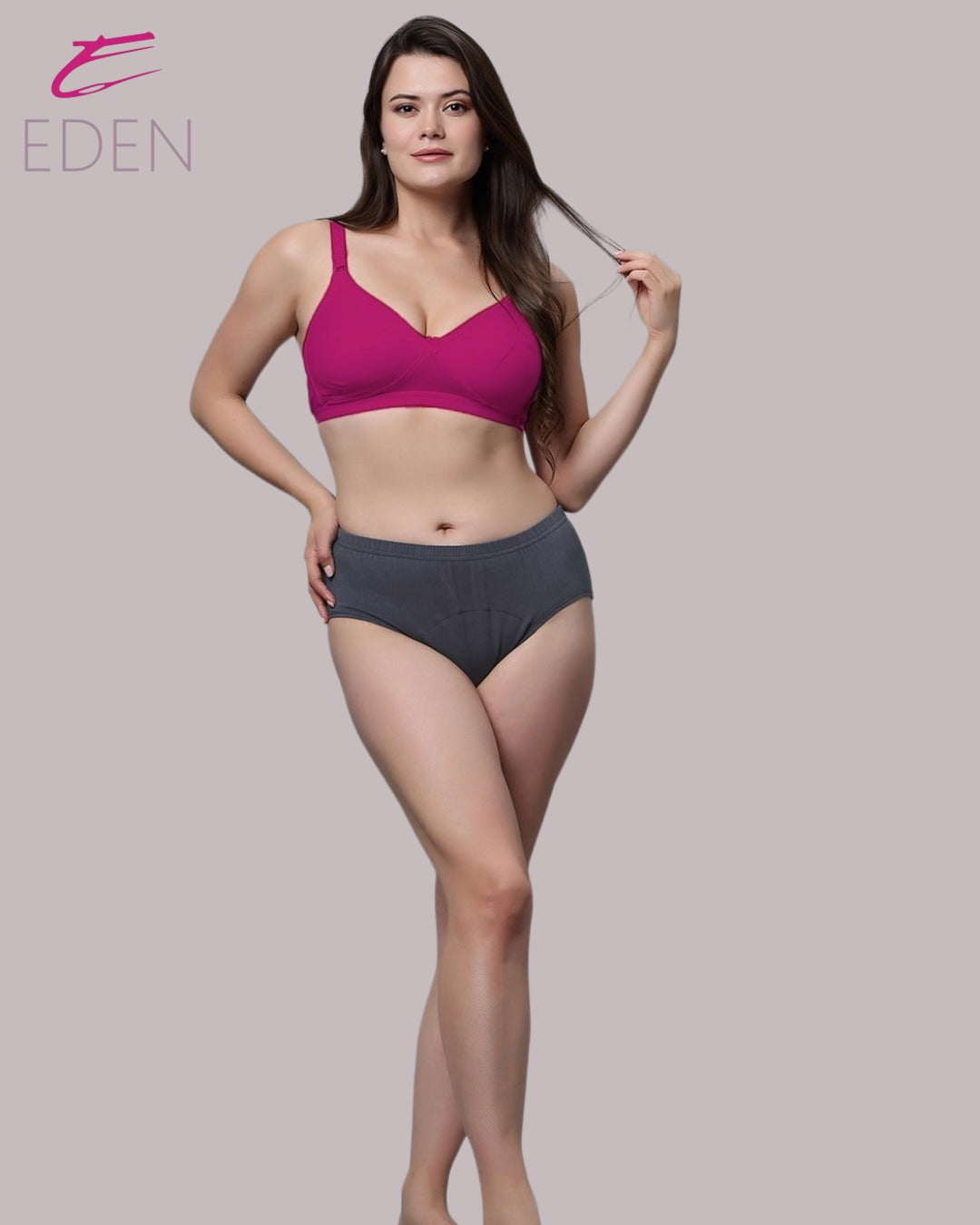 Non Padded ,Plus Size, Super Combed ,Cotton Stretch ,Full Coverage, Everyday Bra,magenta