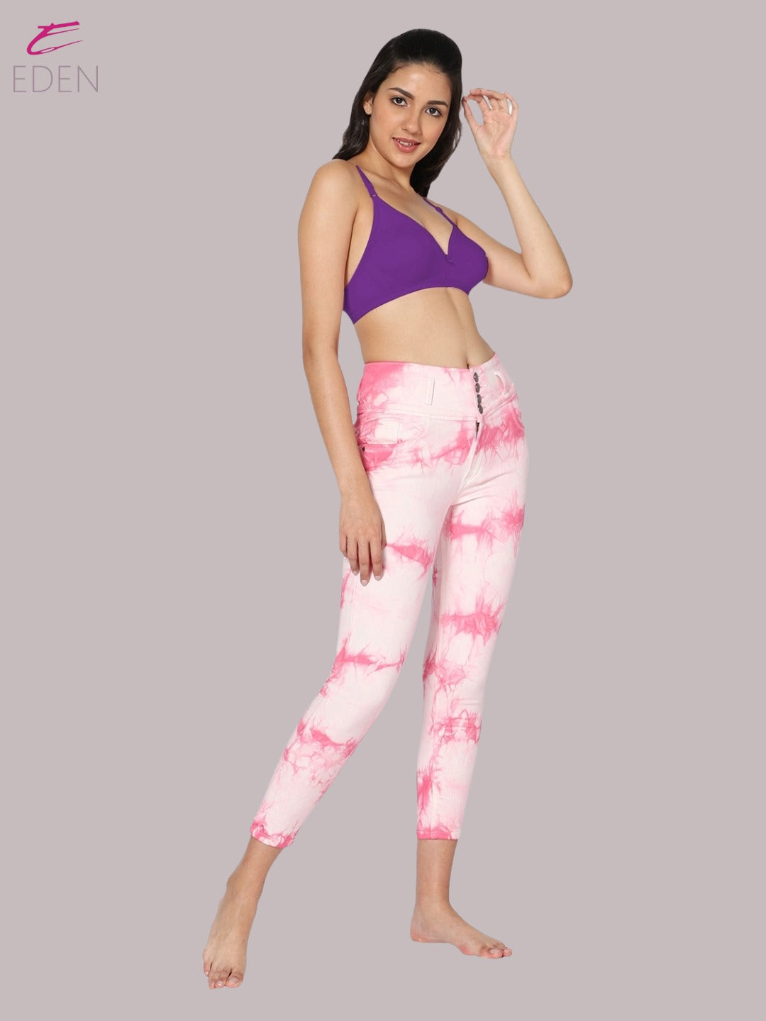 Wirefree, Non Padded, Cotton, Medium Coverage ,Tshirt Bera, Purple