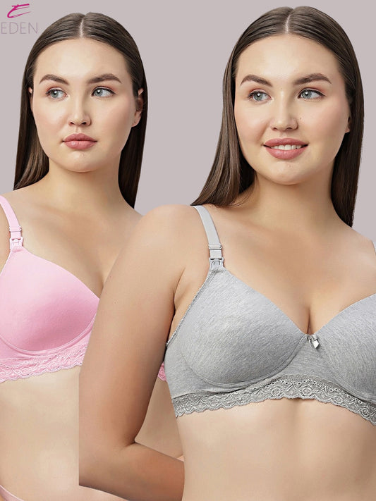 Full Coverage Non Wired , Padded Nursing/Maternity Bra eden-104