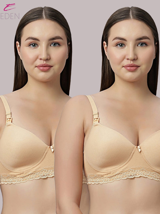 Full Coverage ,Non Wired , Padded ,Nursing/Maternity Bra ,Skin