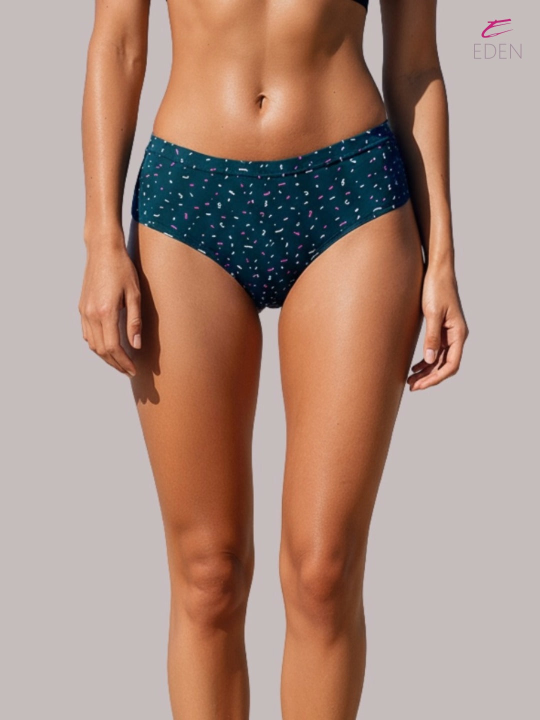 Eden Medium Rise Full Coverage  printed Hipster Panty-IECOMBO008 PACK OF 3
