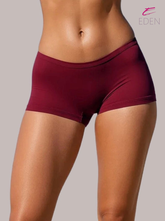 Mid Rise combed cotton boy shorts Brief