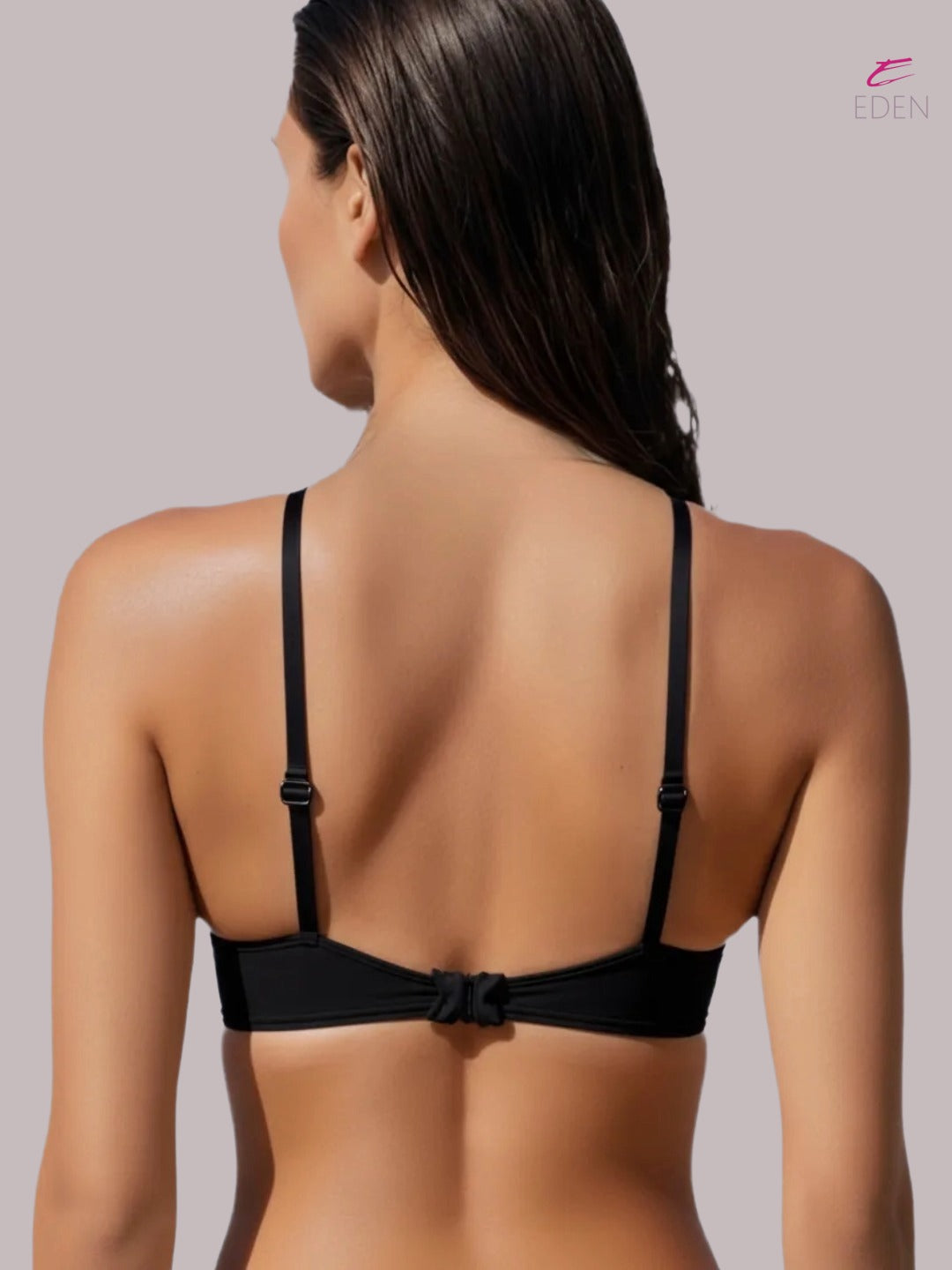 Wirefree, Padded, Plus Size, Cotton ,Medium Coverage ,Tshirt Bra, Eden 110,Black