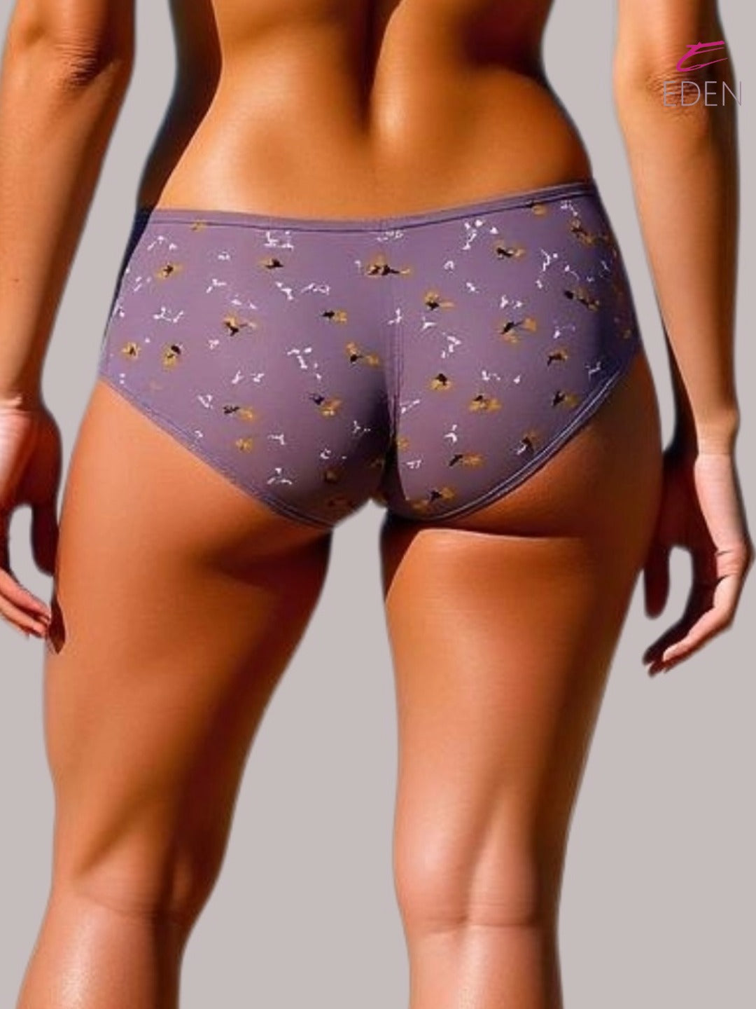 Eden ,Medium Rise, Full Coverage , printed ,Hipster, Panty-OECOMBO010,Peat