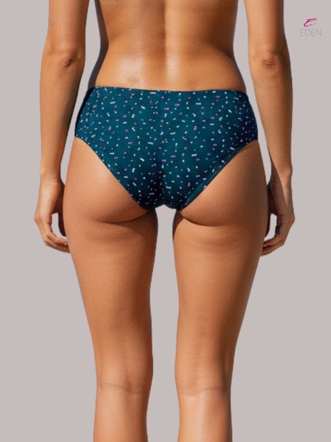 Eden ,Medium Rise, Full Coverage , printed ,Hipster, Panty-IECOMBO008,green