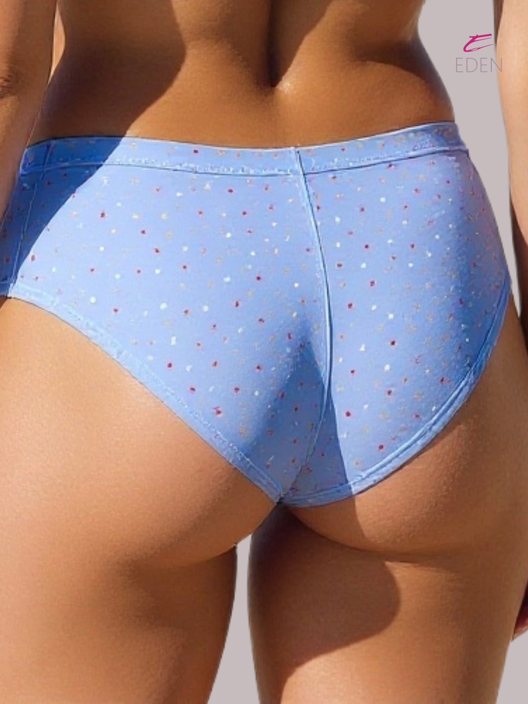 Eden ,Medium Rise, Full Coverage , printed ,Hipster, Panty-IECOMBO009,Icyblue