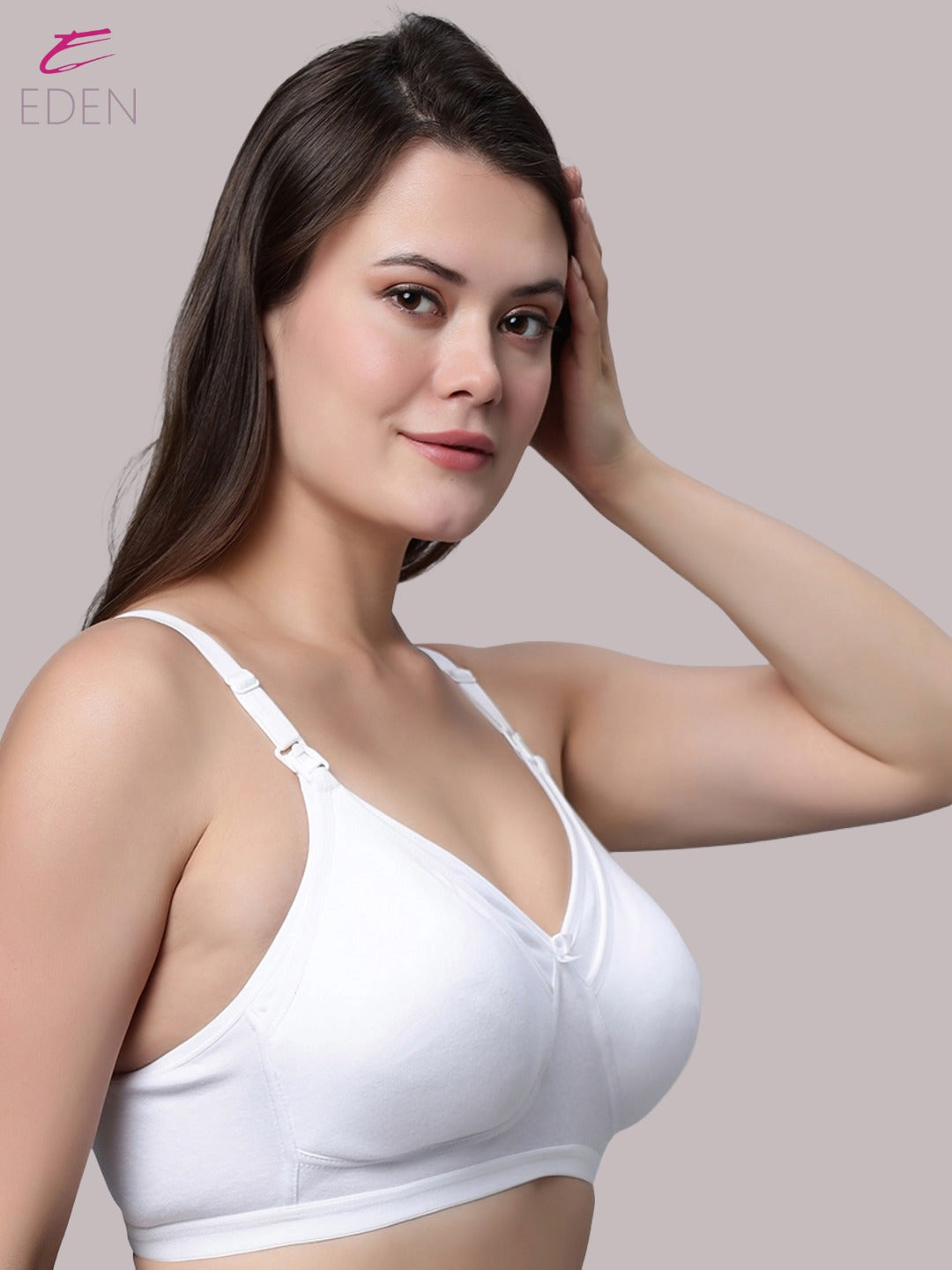 Non Wired, Non-padded ,Full Coverage, Maternity Bra, White