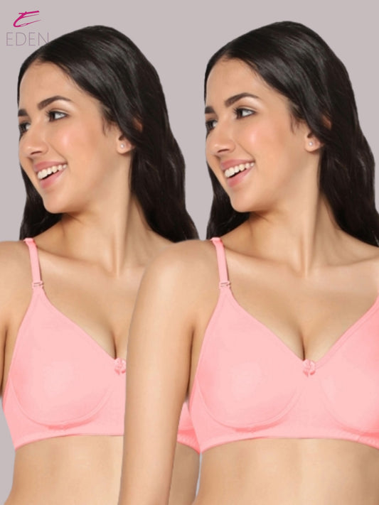 Lightly Padded Non-Wired Simply Soft T-Shirt Bra Eden01