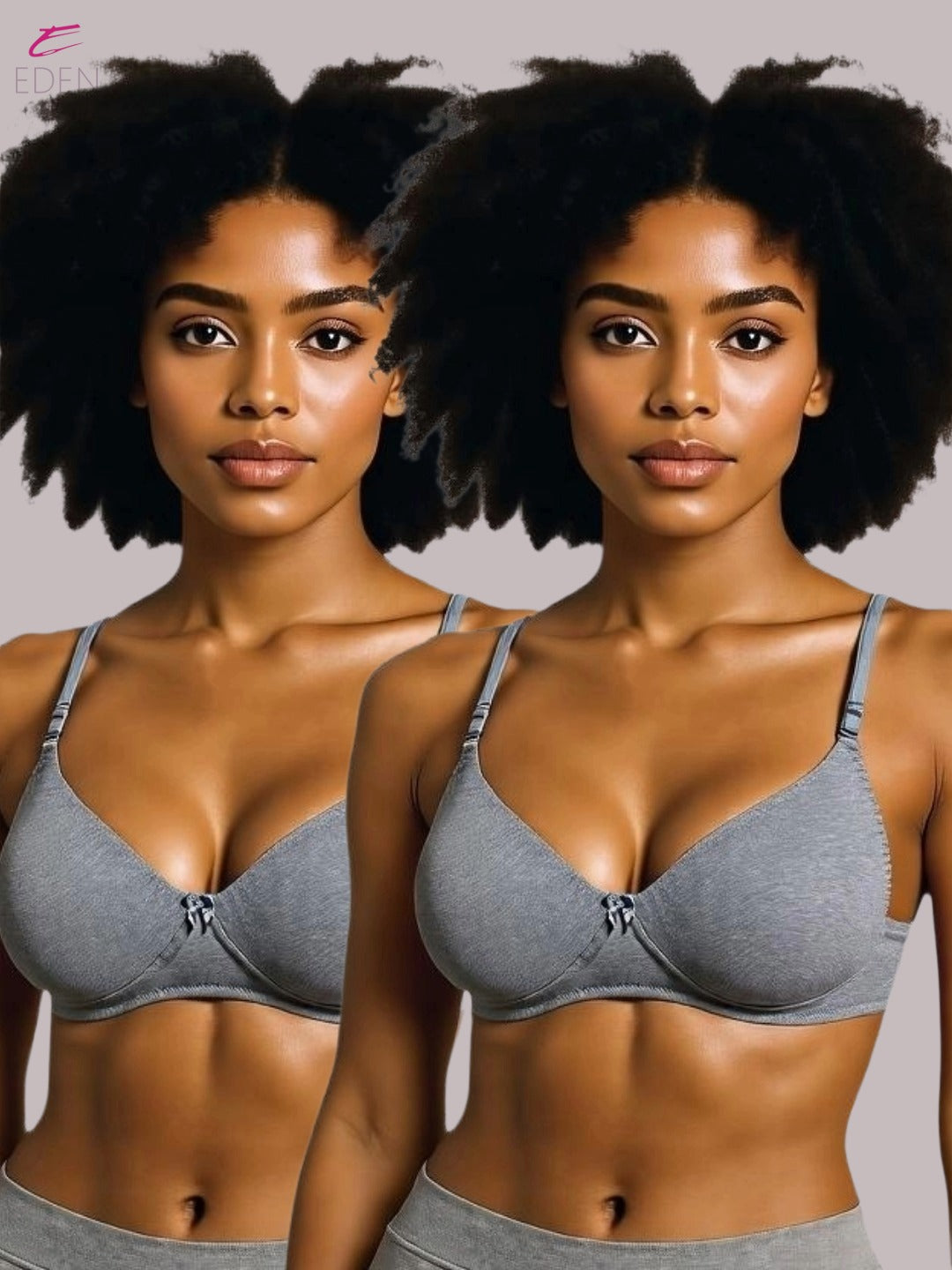 Wirefree ,Non Padded, Cotton ,Medium Coverage, Tshirt Bra ,Mgrey