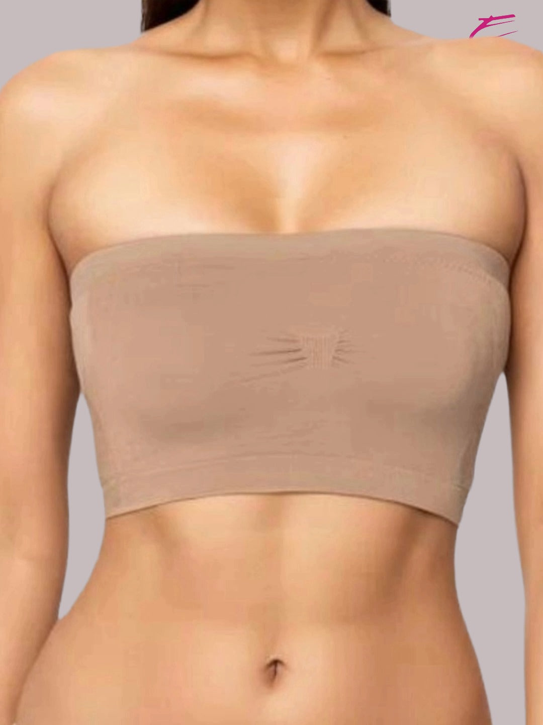 soft Padded, Non-Wired, Simply Soft, Strapless , Seamless, Bandeau Bra ,Slip On ,Elastane fabric,Skin