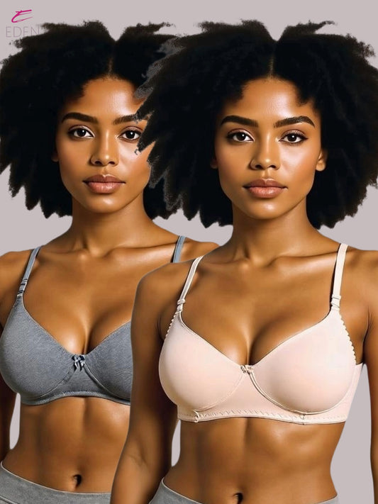 Wirefree ,Non Padded, Cotton ,Medium Coverage, Tshirt Bra ,Skin-Grey