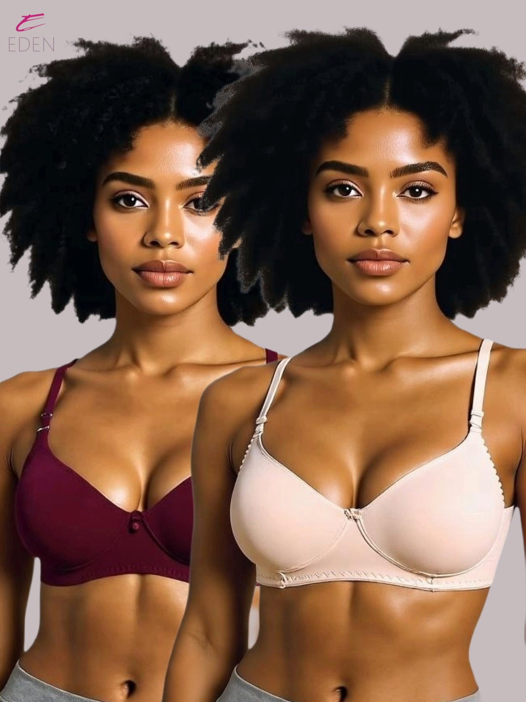 Wirefree ,Non Padded, Cotton ,Medium Coverage, Tshirt Bra ,Maroon-Skin