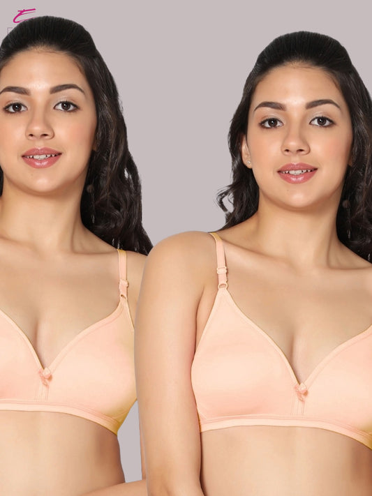 Wirefree, Non Padded, Cotton, Medium Coverage ,Tshirt Bra, Skin