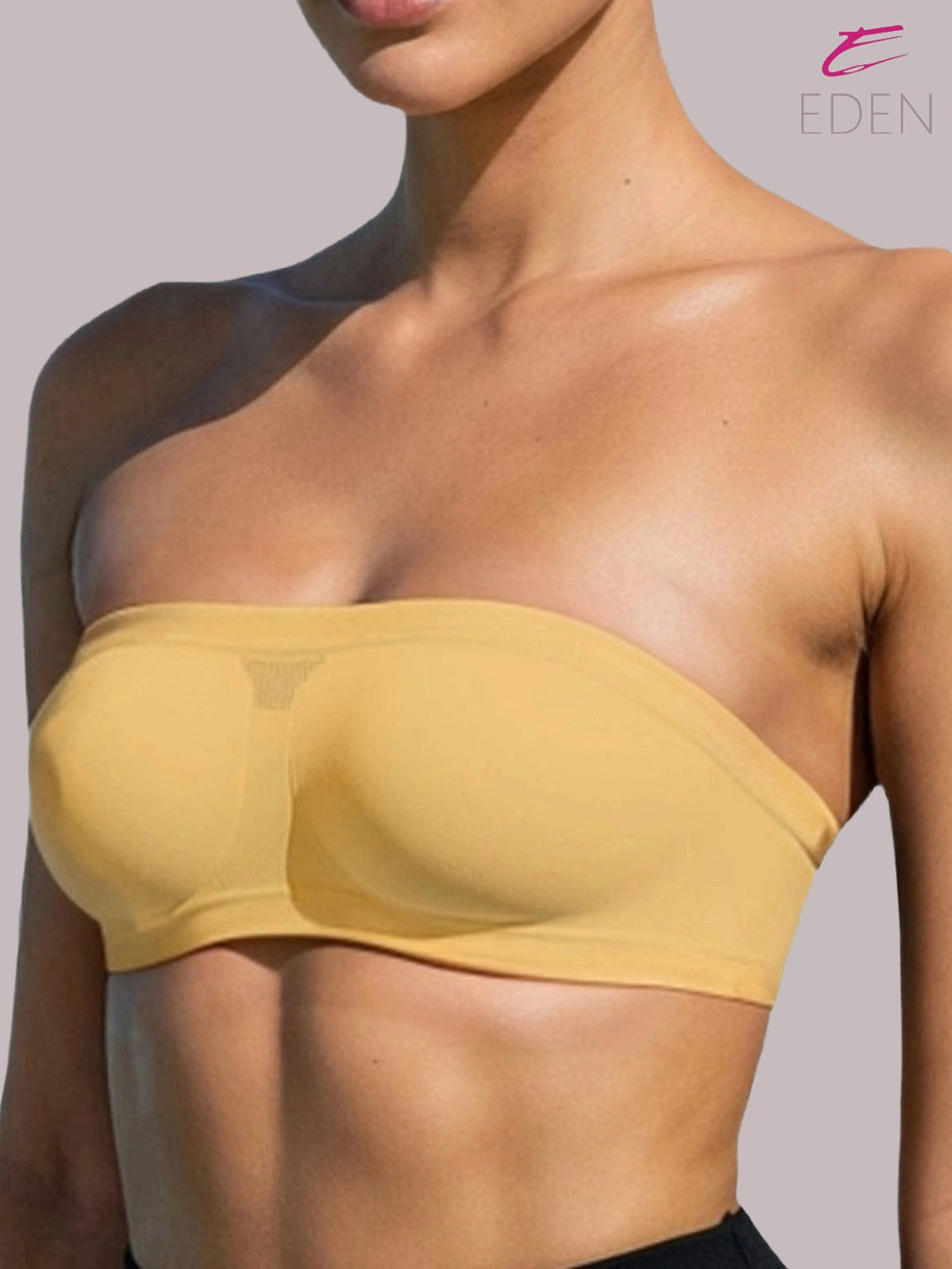 Non Padded, Non-Wired, Simply Soft, Strapless , Seamless, Bandeau Bra ,Slip On ,Nylon,Skin