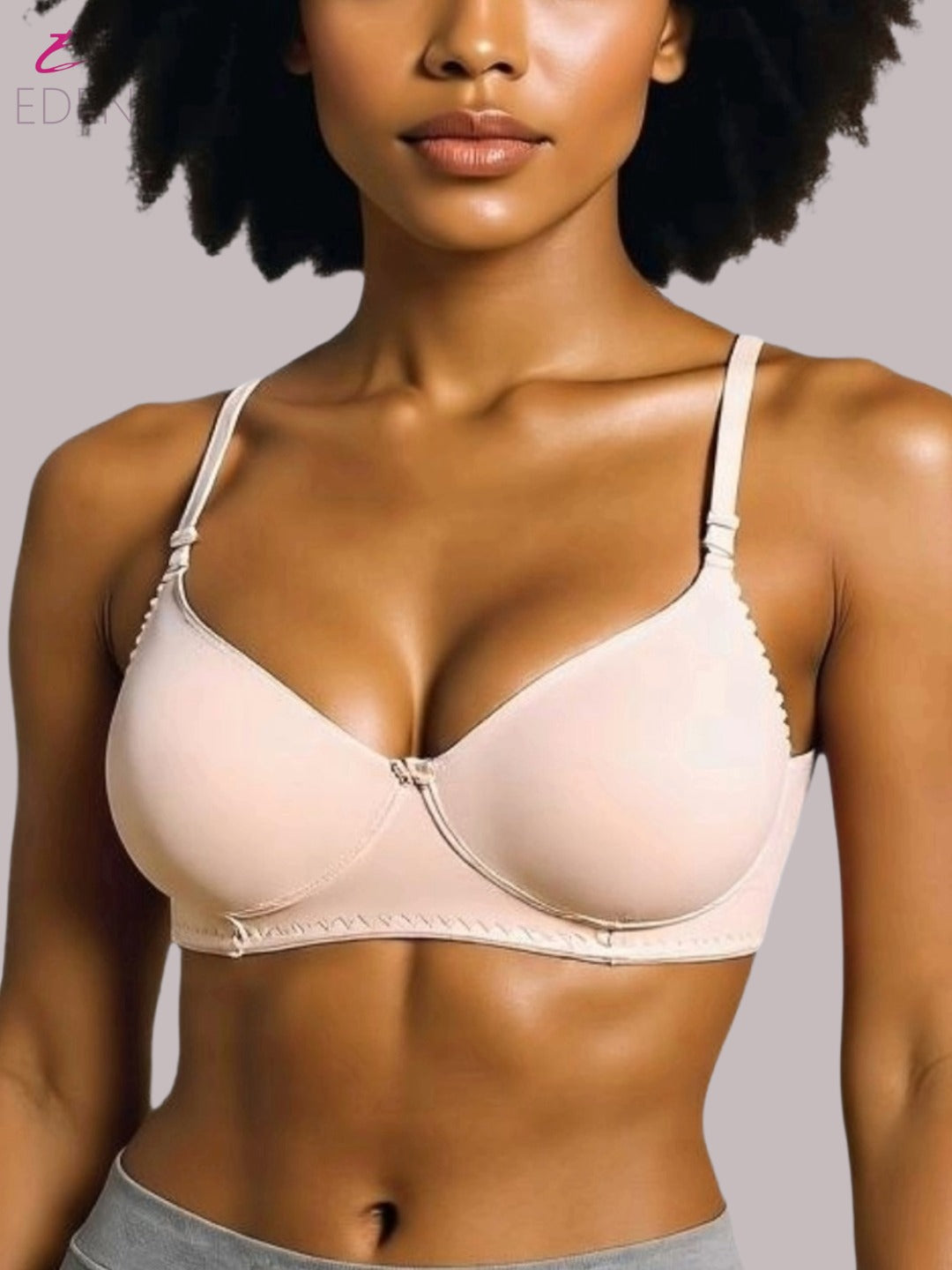 Wirefree ,Non Padded, Cotton ,Medium Coverage, Tshirt Bra ,Skin