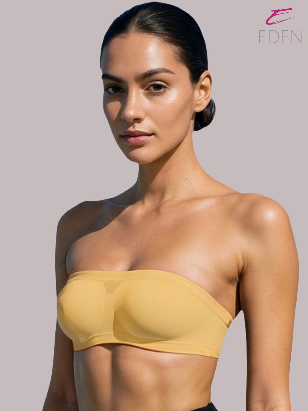 Non Padded, Non-Wired, Simply Soft, Strapless , Seamless, Bandeau Bra ,Slip On ,Nylon,Skin