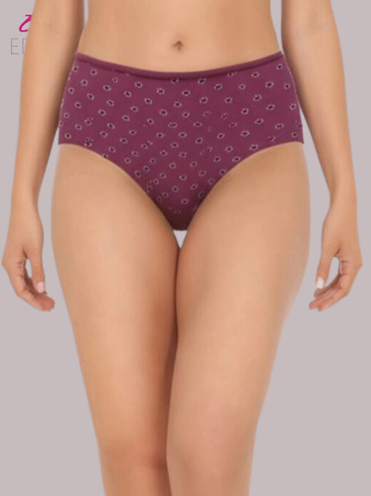 Eden High Rise ,Full Coverage Hipster, Panty,Wine
