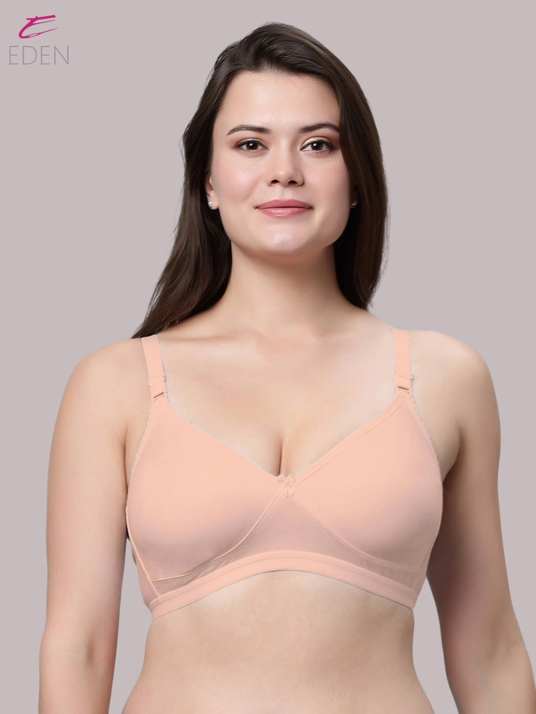 Non Padded, Plus Size, Super Combed, Cotton Stretch, Full Coverage ,Everyday Bra,Skin