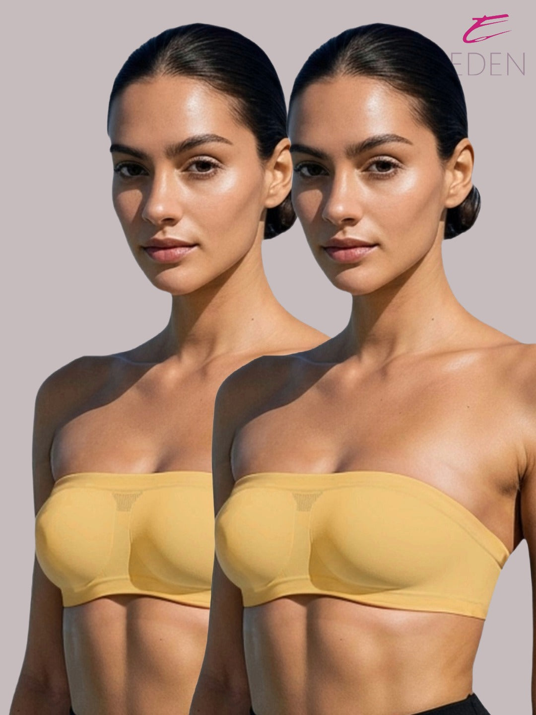 Non Padded, Non-Wired, Simply Soft, Strapless , Seamless, Bandeau Bra ,Slip On ,Nylon,Skin