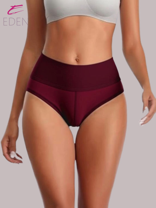 Eden High Rise ,Full Coverage ,Tummy Tucker, Panty OE013,Maroon