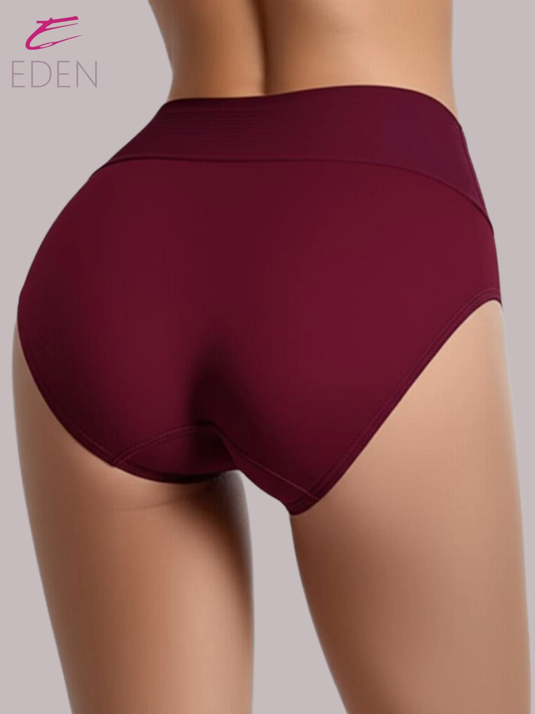 Eden High Rise ,Full Coverage ,Tummy Tucker, Panty OE013,Maroon