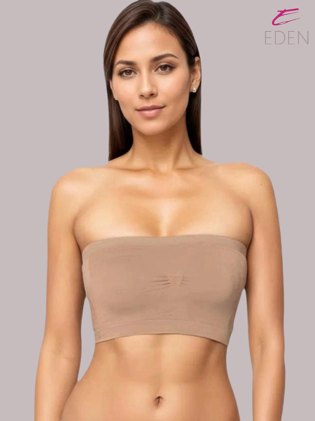 soft Padded, Non-Wired, Simply Soft, Strapless , Seamless, Bandeau Bra ,Slip On ,Elastane fabric,Skin