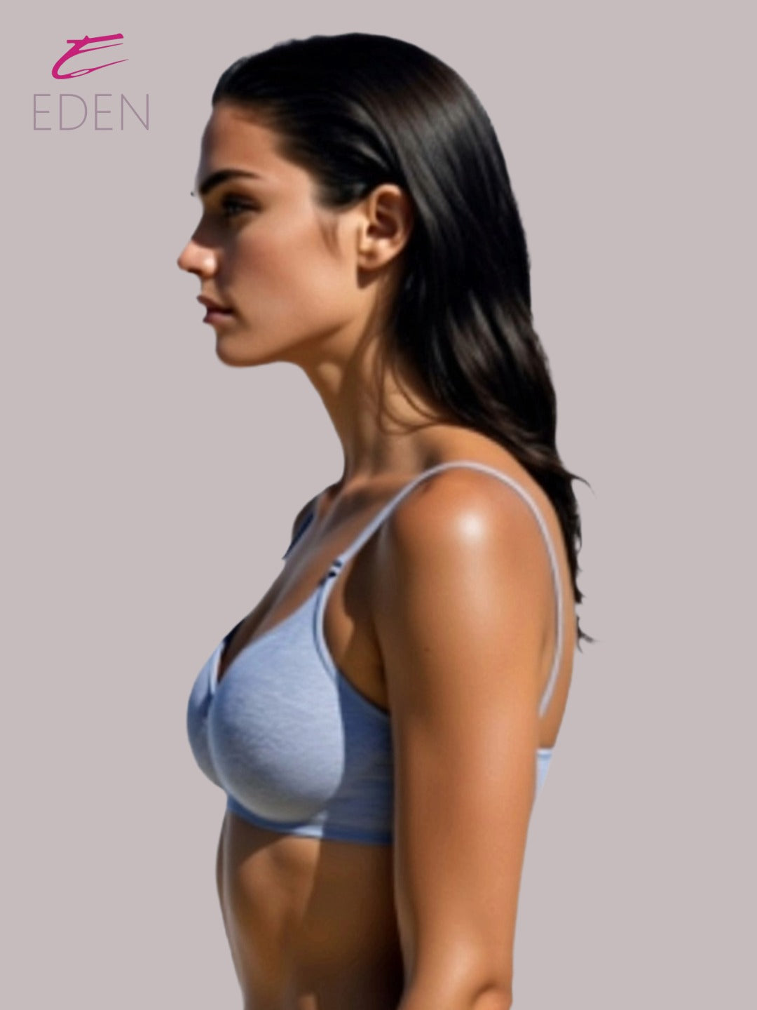 Wirefree ,Non Padded, Cotton ,Medium Coverage, Tshirt Bra ,Mgrey