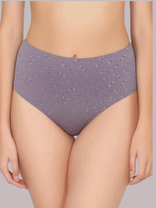 Medium Rise, Full Coverage,Hipster Panty ,Inner Elastic ,Grey